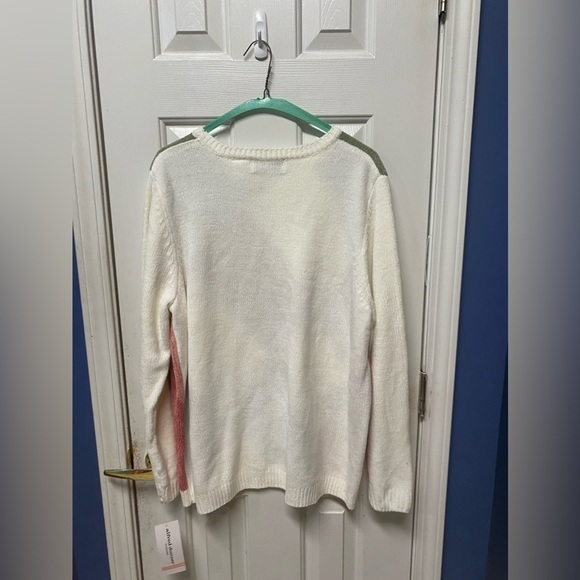 Alfred dunner womens ivory long sleeve crew neck sweater diamond pattern
2x - Picture 4 of 11